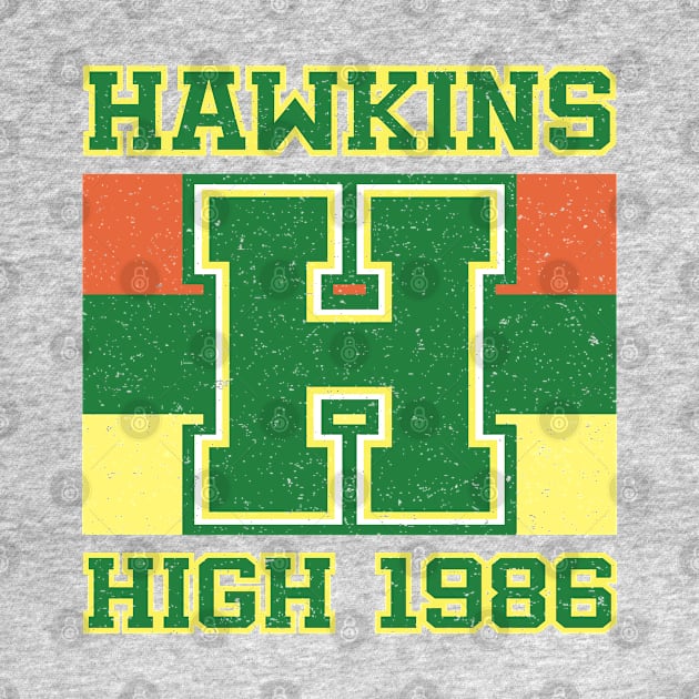 Stranger - Hawkins HS 1986 by Design By Leo